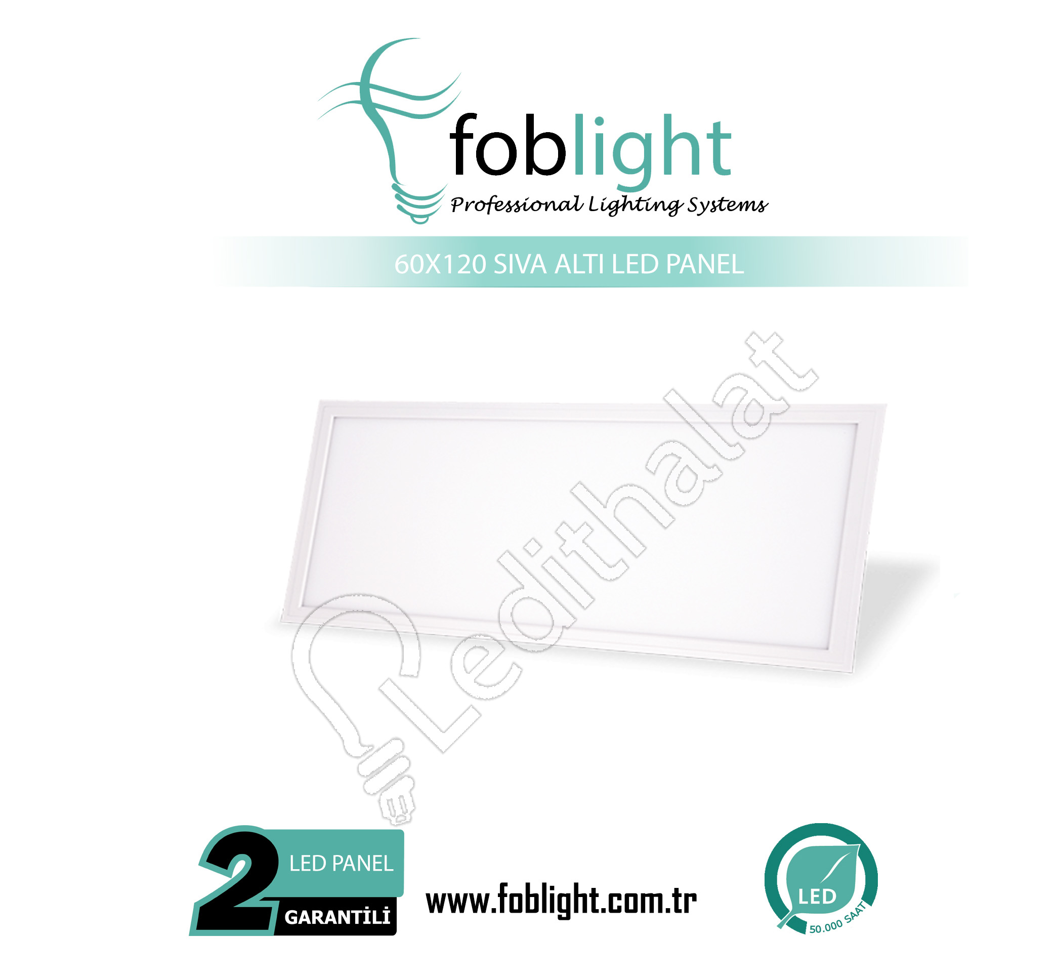 60x120 siva alti 72 watt tas yunu tavan led panel 657 60 tl kdv