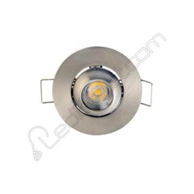 1 Watt Sıva Altı Saten Kasa Mavi Manda Gözü Armatür - 2 li