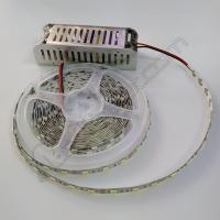 12.5 Amper Trafo + 3 Çipli Mavi İç Mekan Şerit Led 10 Metre Rulo Set