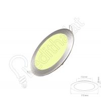 12 Watt Saten Sıva Altı Yuvarlak Gün Işığı Led Panel