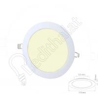 12 Watt Sıva Altı Yuvarlak 4000 Kelvin Led Panel