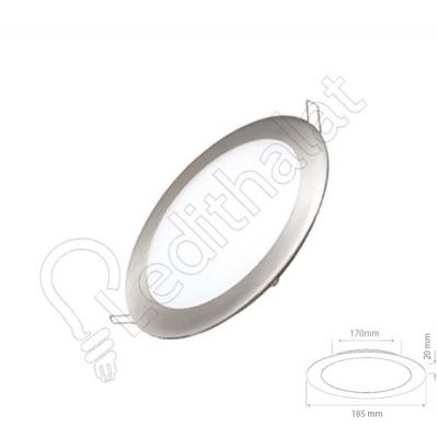 12 Watt Saten Sıva Altı Yuvarlak Beyaz Işık Led Panel
