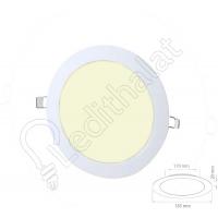 15 Watt Sıva Altı Yuvarlak 4000 Kelvin Led Panel