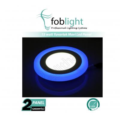 15 watt Mavi Işıklı Led Panel