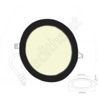 18 Watt Sıva Altı Yuvarlak Siyah Kasa 4000 Kelvin Led Panel