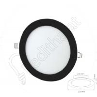 18 Watt Sıva Altı Yuvarlak Siyah Kasa Beyaz Işık Led Panel