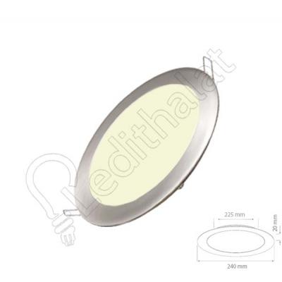 20 Watt Saten Sıva Altı Yuvarlak 4000 Kelvin Led Panel