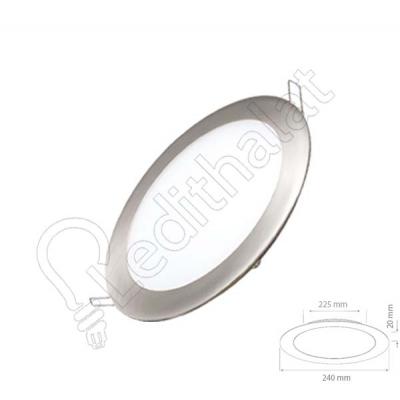 20 Watt Saten Sıva Altı Yuvarlak Beyaz Led Panel