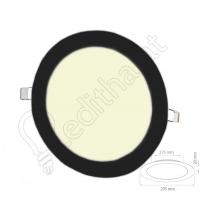 24 Watt Sıva Altı Yuvarlak Siyah Kasa 4000 Kelvin Led Panel