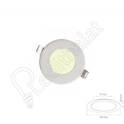 3 Watt Sıva Altı Yuvarlak 4000 Kelvin Led Panel