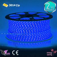 3014 Dış Mekan Şerit Led 220 Volt Mavi100 Metre