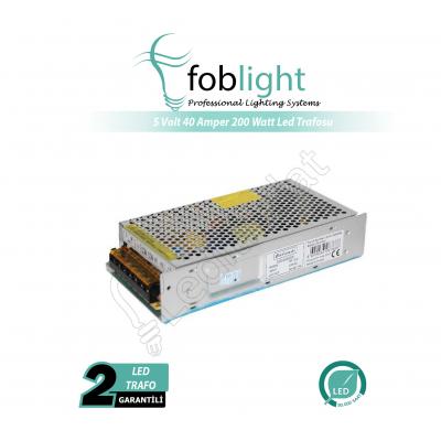 12 Volt 40 Amper 200 Watt Led Trafosu