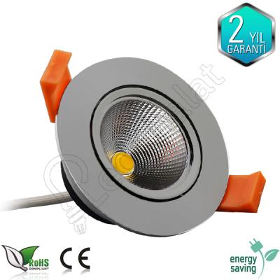 5 Watt Cob Krom Kasa Günışığı Led Spot