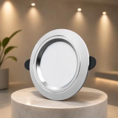 5W SMD LED Spot Armatür 3 Renk Ayarlı Beyaz Gümüş Kasa 220V