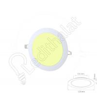 6 Watt Sıva Altı Yuvarlak Gün Işığı Led Panel