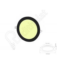 6 Watt Sıva Altı Yuvarlak Siyah Kasa Gün Işığı Led Panel