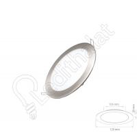 6 Watt Saten Kasa Sıva Altı Yuvarlak Beyaz Işık Led Panel