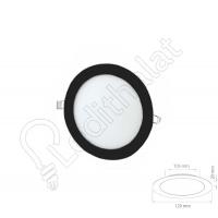 6 Watt Sıva Altı Yuvarlak Siyah Kasa Beyaz Işık Led Panel