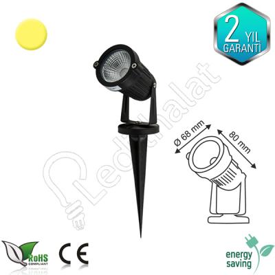 7 watt Günışığı Işık Kazıklı Çim Armatürü