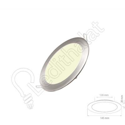 6 Watt Saten Sıva Altı Yuvarlak 4000 Kelvin Led Panel