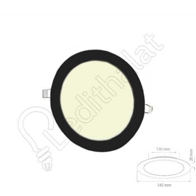 9 Watt Sıva Altı Yuvarlak Siyah Kasa 4000 Kelvin Led Panel
