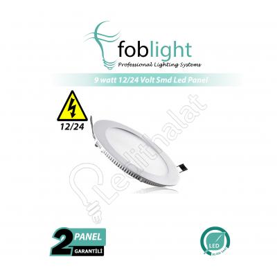 9 watt 12/24 Volt Smd Led Panel - 2 li