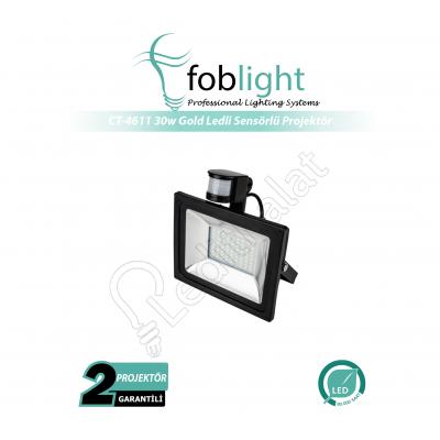 CT-4611 30 Watt Alüminyum Döküm Sensörlü Smd Led Projektör
