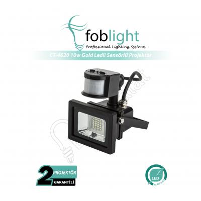 CT-4620 10 Watt Alüminyum Döküm Sensörlü Smd Led Projektör
