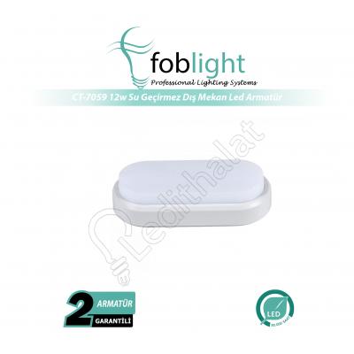 CT-7059 12 Watt Beyaz Kasa Su Geçirmez Led Dış Mekan Armatür