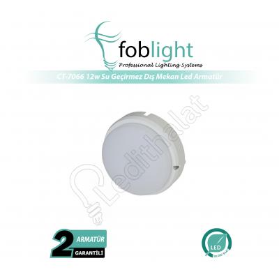 12 Watt Beyaz Kasa Su Geçirmez Led Dış Mekan Armatür