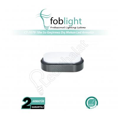 18 Watt Siyah Kasa Su Geçirmez Led Dış Mekan Armatür Ürünleri