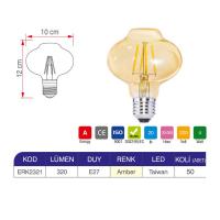Erk 4 Watt G80 Rustik Ampul ERK2321 - 2li