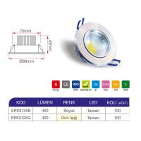 Erk 5 Watt Cob Alüminyum Armatür ERK3125 - 2 li