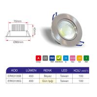 Erk 5 Watt Cob Saten Armatür ERK3135 - 2 li