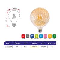 Erk 6 Watt G125 Rustik Ampul ERK2329 - 2li