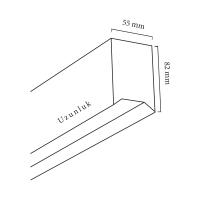 Goya  90W VPL-192 VPL Sıva Üstü Ve Sarkıt Linear Armatür