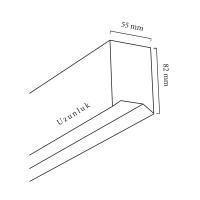 Goya 36W V-90 V Sıva Üstü Ve Sarkıt Linear Armatür