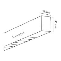 Goya 90W SÜPL-192 SÜPL Sıva Üstü Ve Sarkıt Linear Armatür