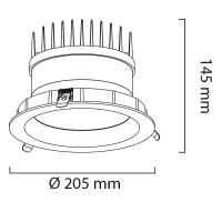 Goya GY-3032-30 36W Cob Ledli Mağaza Armatür