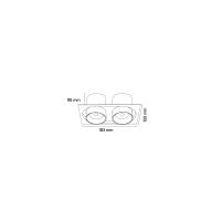 Goya GY-3040 2x14W Cob Ledli Mağaza Armatür