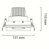 Goya GY-3041-22 20W Cob Ledli Mağaza Armatür