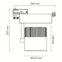 Goya GY-3599 57 Watt Ledli Ray Spot