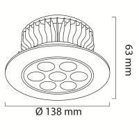Goya GY-5412 18W Sıva Altı Power Led Armatür