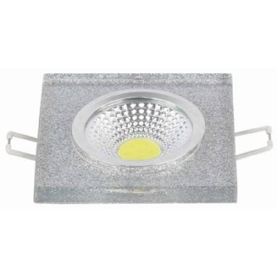 K2 Kristal Spot Sim Gümüş Kaplama Cam 3+2 5 Watt KKS151