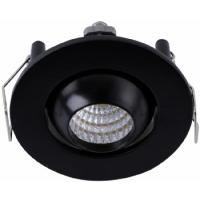 K2 Ledli Spot 3 Watt Siyah Kasa