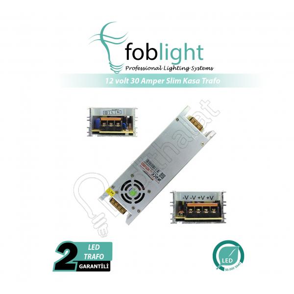 12 volt 30 amper slim kasa led trafosu fanli 87 16 tl kdv