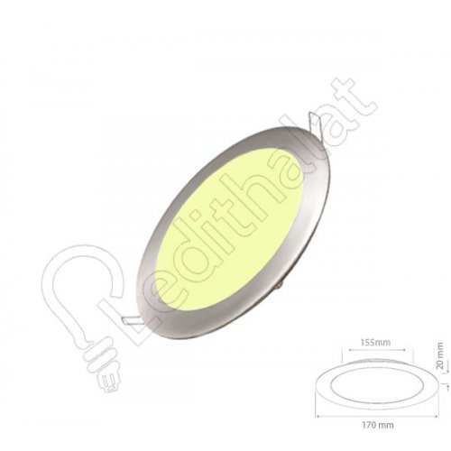 12 Watt Saten Sıva Altı Yuvarlak Gün Işığı Led Panel