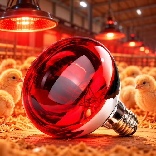 250W Kırmızı Infrared Isıtıcı Ampul - Çiftlik Ampulü