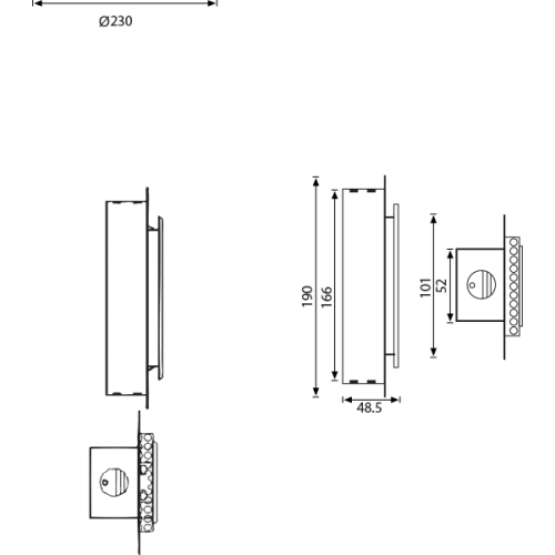3.5 watt LW422 Sıva Altı Armatür