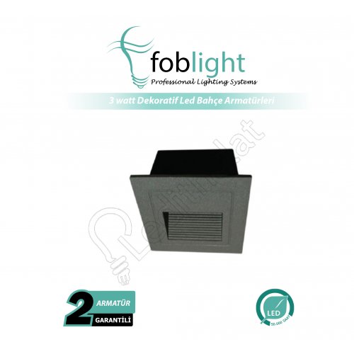3 Watt Dekoratif Led Bahçe Armatürleri Gün Işığı